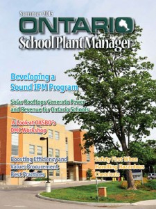 A magazine cover with an image of a building.