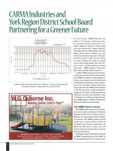 A page from the york region district school board 's newsletter.